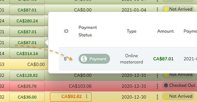 campground booking payment edit