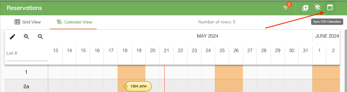 manual sync calendar