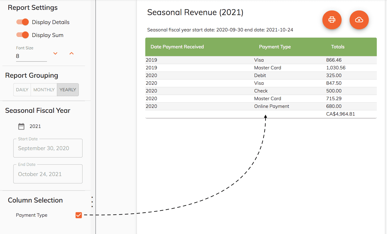 add seasonal dates