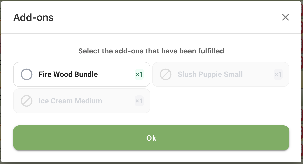 fulfillment popup overview