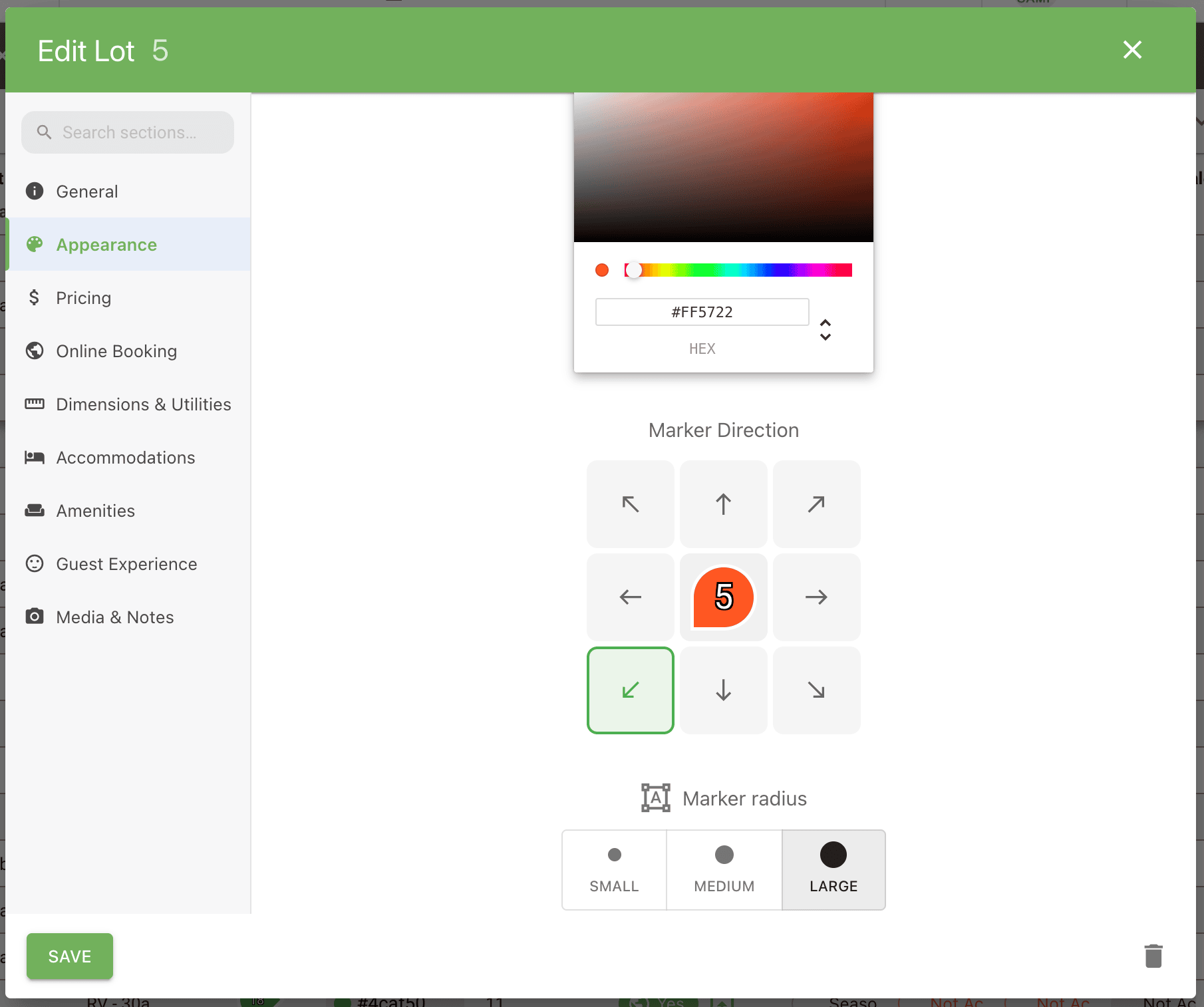 Refreshed Lot Dialog Layout