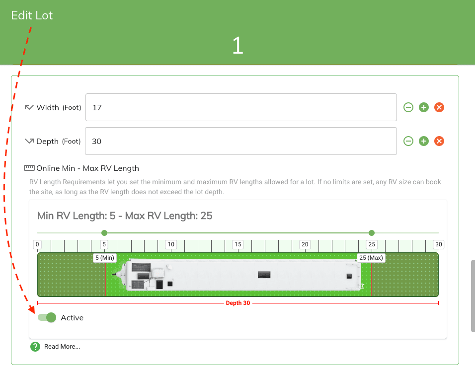 save min max length
