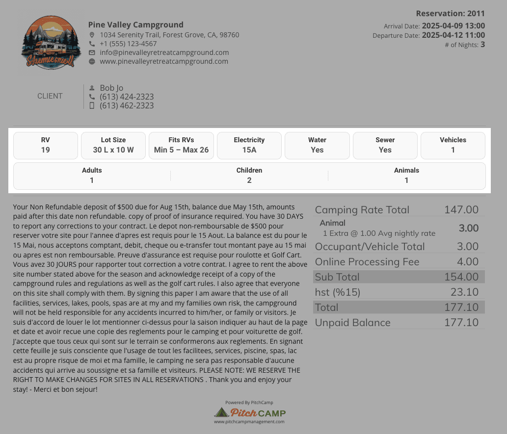 min max length invoice view