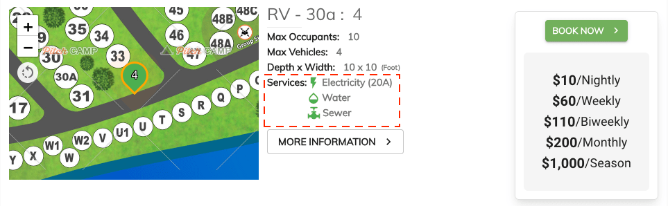 stay duration rule booking page view