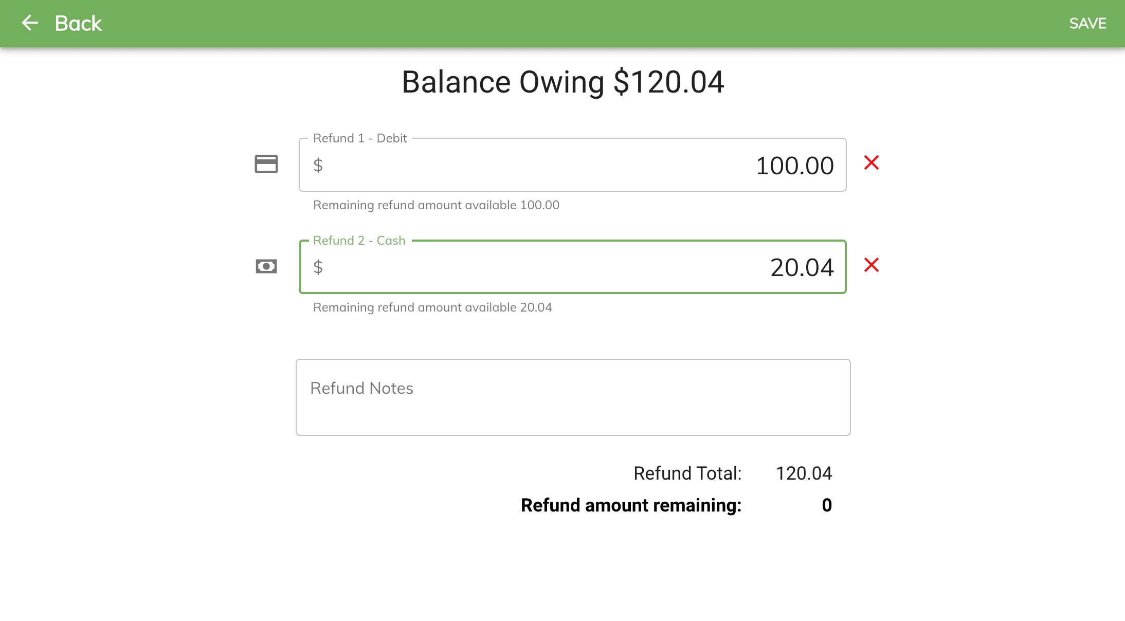 pos refund payments