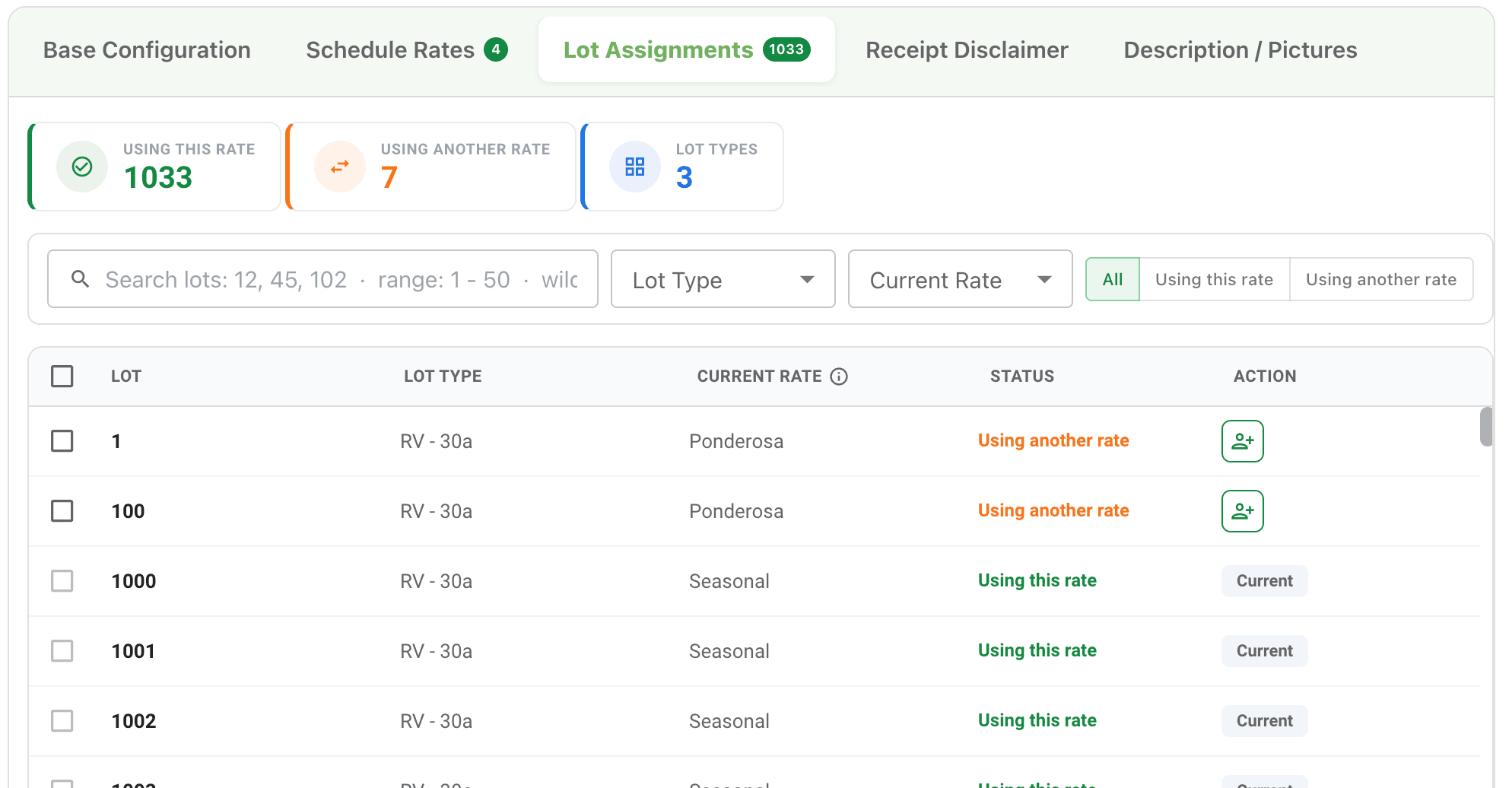 Lot Assignment Overview