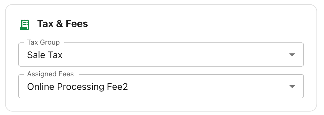 tax and fee