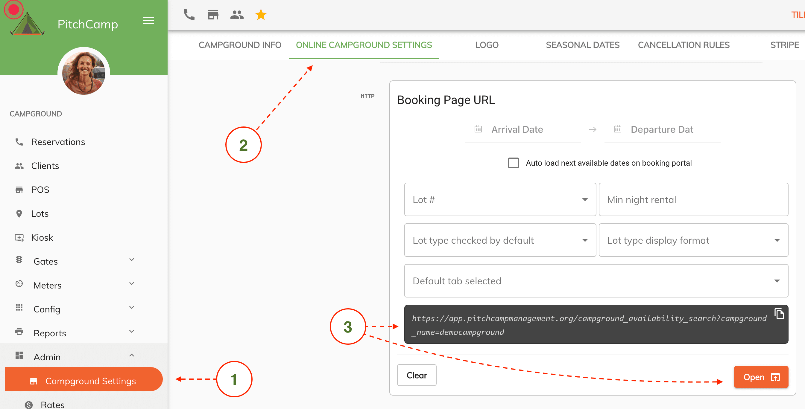 booking page url builder