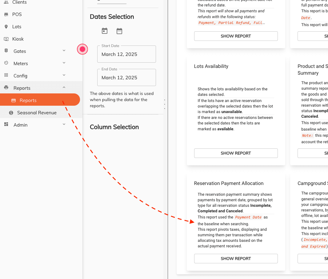 report access overview
