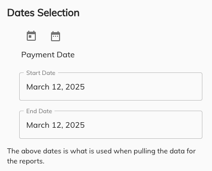 selecting dates