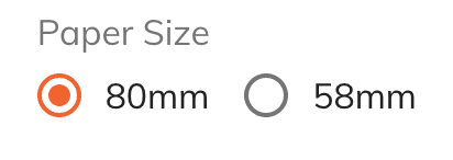 thermal printer paper size