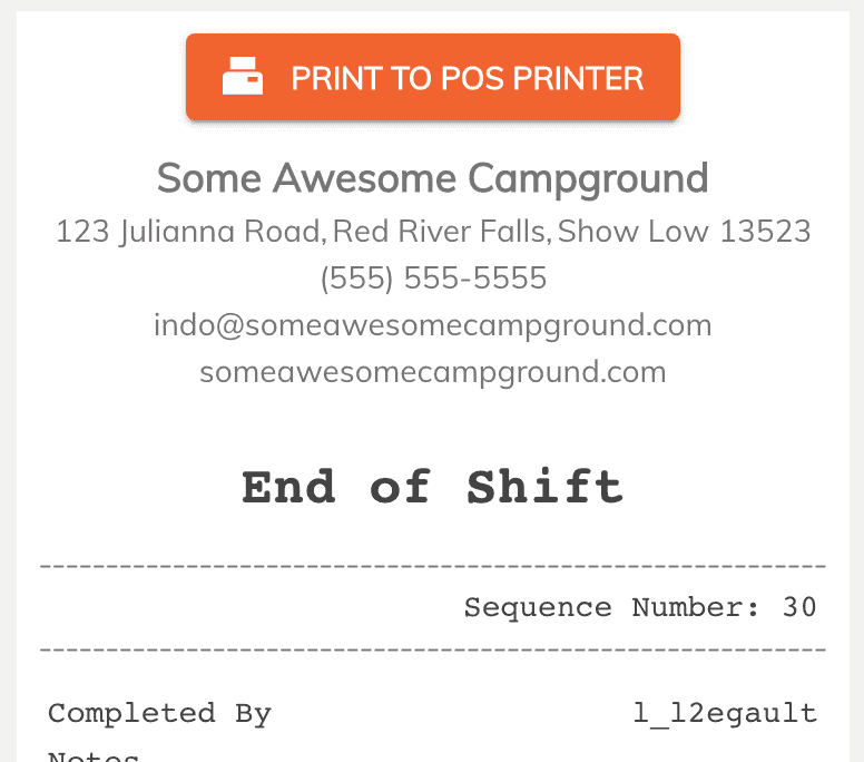 till past end of shift print